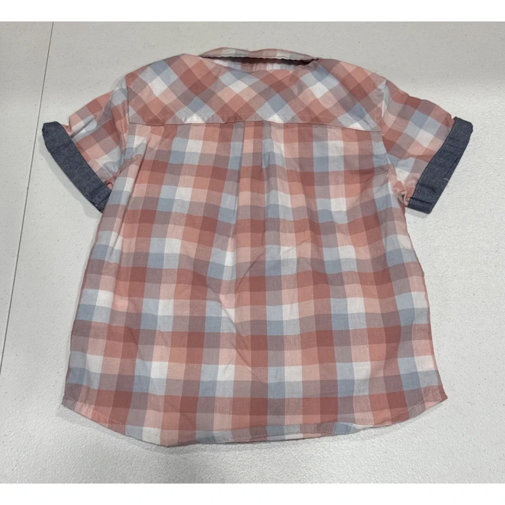 Baby Boys Clothes 24M Carters Brown Corduroy Jumper Overalls & Ben Sherman Shirt